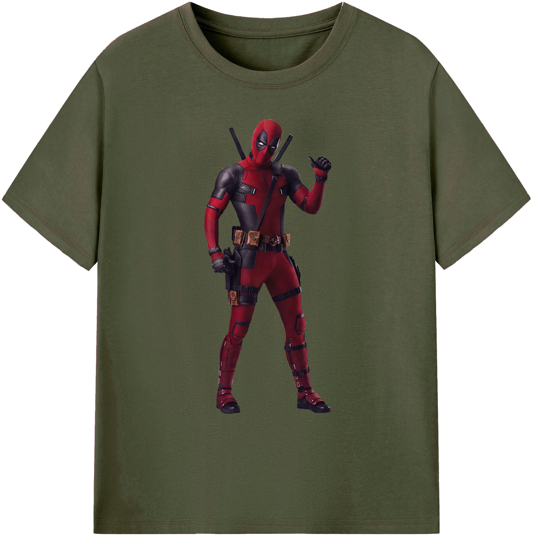 （画像用） Deadpool デッドプール 綿100％ メンズ半袖Tシャツ｜肌触りやわらか＆通気性